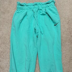 Nike teal/aqua flare bell bottom jogger sweatpants